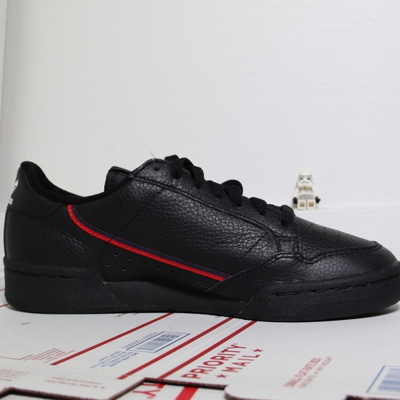 Adidas Black Leather CONTINENTAL 80 Sneakers - Picture 2 of 7